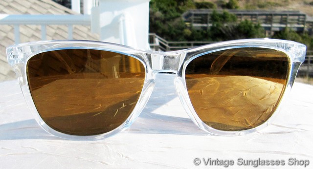 Oakley Frogskins Clear Gold Iridium Sunglasses